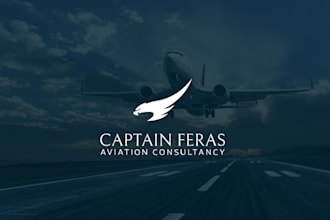 design unique airplane, aerospace, aviation company or brand logo