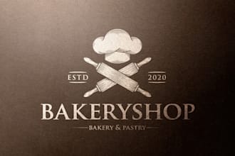 do premium food bakery cupcake sweets restaurant bbq café logo