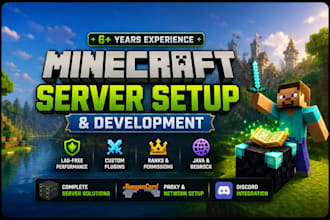 develop and setup a professional minecraft server