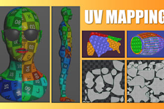 do expert uv mapping for your 3d model