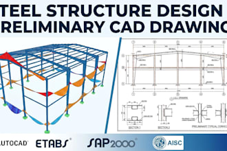 design peb steel structures along with complete drawings and detailing