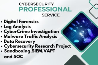 do digital forensics, log analysis and cybercrime  investigation