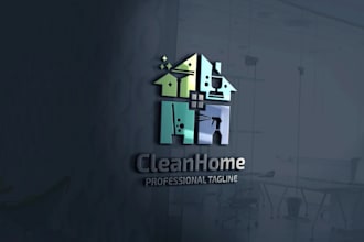 make attractive logo about pressure washing cleaning service power washing