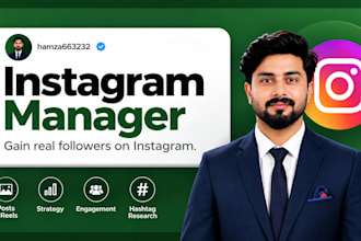 be your instagram manager for marketing and content