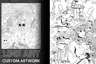 do vector tracing and line art
