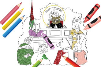 create coloring book pages and book cover for amazon KDP