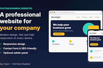 create a website for your company