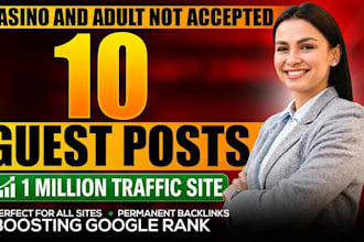 10 guest post dofollow SEO backlinks from high traffic websites