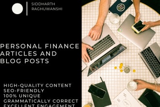 write finance, investment articles and blogs