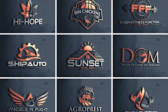 create a modern minimalist 3d business logo design in 24 hours
