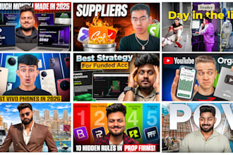 make a scroll stopping, high CTR youtube thumbnail in 3 hours