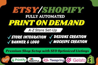 setup etsy print on demand store etsy seo etsy pod with printify, printful
