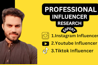do research to find best influencers for your business