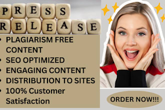 do press release writing and PR distribution to USA news sites, UK, germen, spa