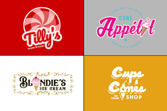 do candy, chocolate, bakery, ice cream logo design