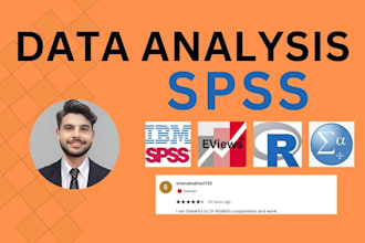do advance statistics data analysis on spss with report