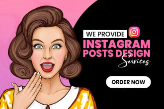 create amazing instagram posts design for you