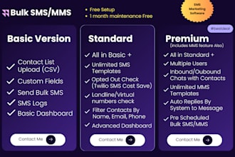 create bulk SMS marketing app with reports using twilio api