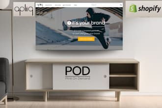 create pod print on demand shopify store with apliiq