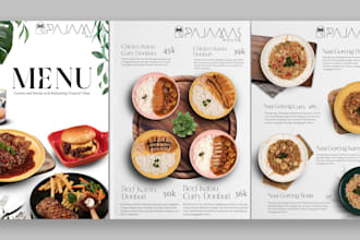 design menu cafe, restaurant, flyer menu, cafe, bar