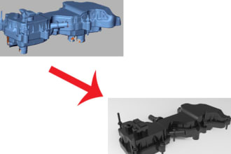 reverse engineer from your stl or obj 3d scanned files