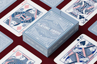 design a complete custom playing card deck from your idea