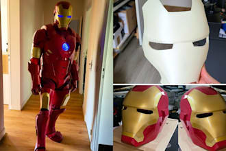 3d cosplay model cosplay creation 3d face mask fursuit props 3d helmet 3d armor