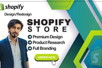 develop shopify website, design, redesign, duplicate, shopify dropshipping store
