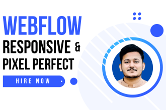 design, redesign or fix webflow website design, figma to webflow, webflow expert