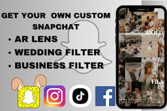 make unique custom filter for snapchat, instagram, tiktok