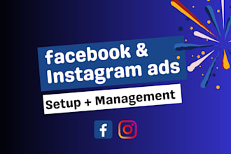 setup and manage facebook ads campaign and instagram ads