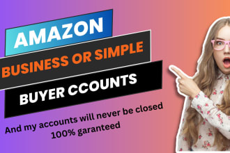 do create your amazon business or simple buyer accounts