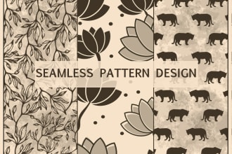 create seamless pattern, textile fabric pattern repeats