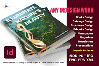 do any professional adobe indesign project
