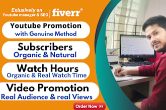 be your youtube manager, video SEO and optimize for top ranking