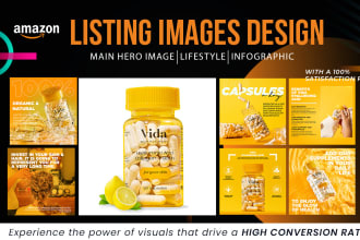 design amazon product infographic or product listing images