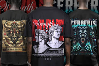 create custom streetwear t shirt and hoodie design