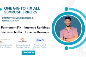 do technical SEO audit and fix semrush errors