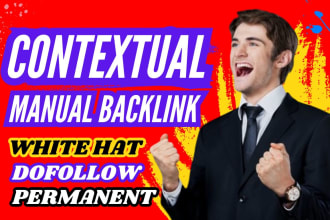 offer contextual high authority manual link building service