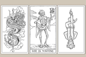 draw you a woodcut or engraving style illustration
