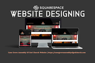 create and design a professional squarespace website