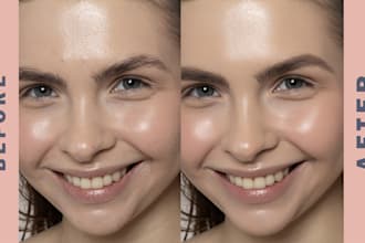 retouch portrait photos with realistic and natural skin texture