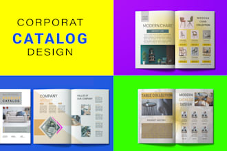 create products and corporate catalog design, booklet, brochure design