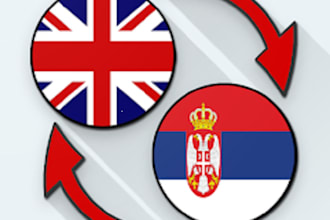 manually translate english to serbian