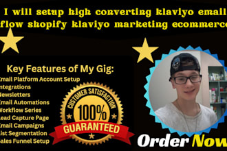 do setup klaviyo email flows for shopify email marketing