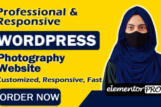 create a responsive wordpress photography website