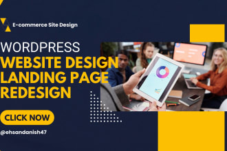 rebuild, edit, revamp wordpress website design or redesign