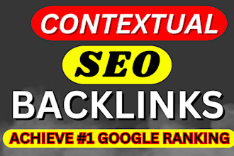 build 2500 contextual high quality SEO dofollow backlinks