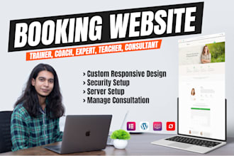 build personal booking website for coach, trainer, consultant