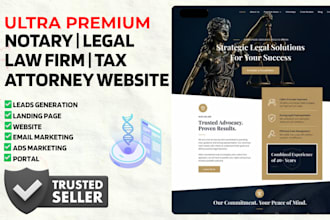 build notary law firm wix website attorney legal tax wordpress website marketing